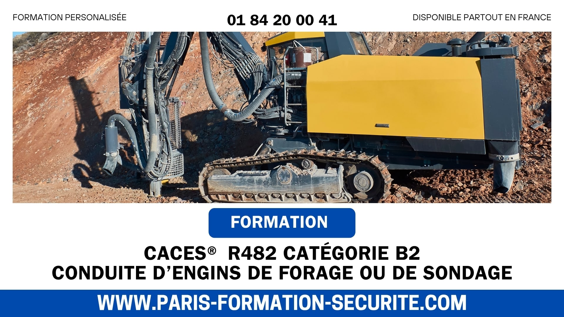CACES® R482 Catégorie B2 : Formation Obligatoire pour la Conduite d’Engins de Forage ou de Sondage