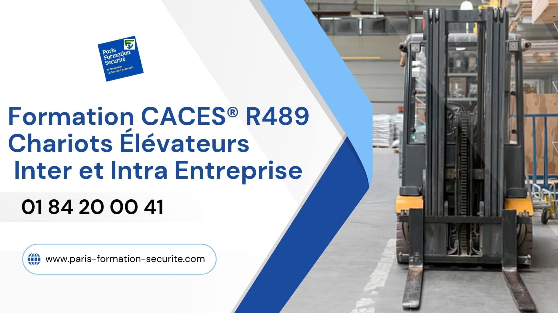 Formation CACES® R489 pour Chariots Élévateurs en Inter et Intra Entreprise