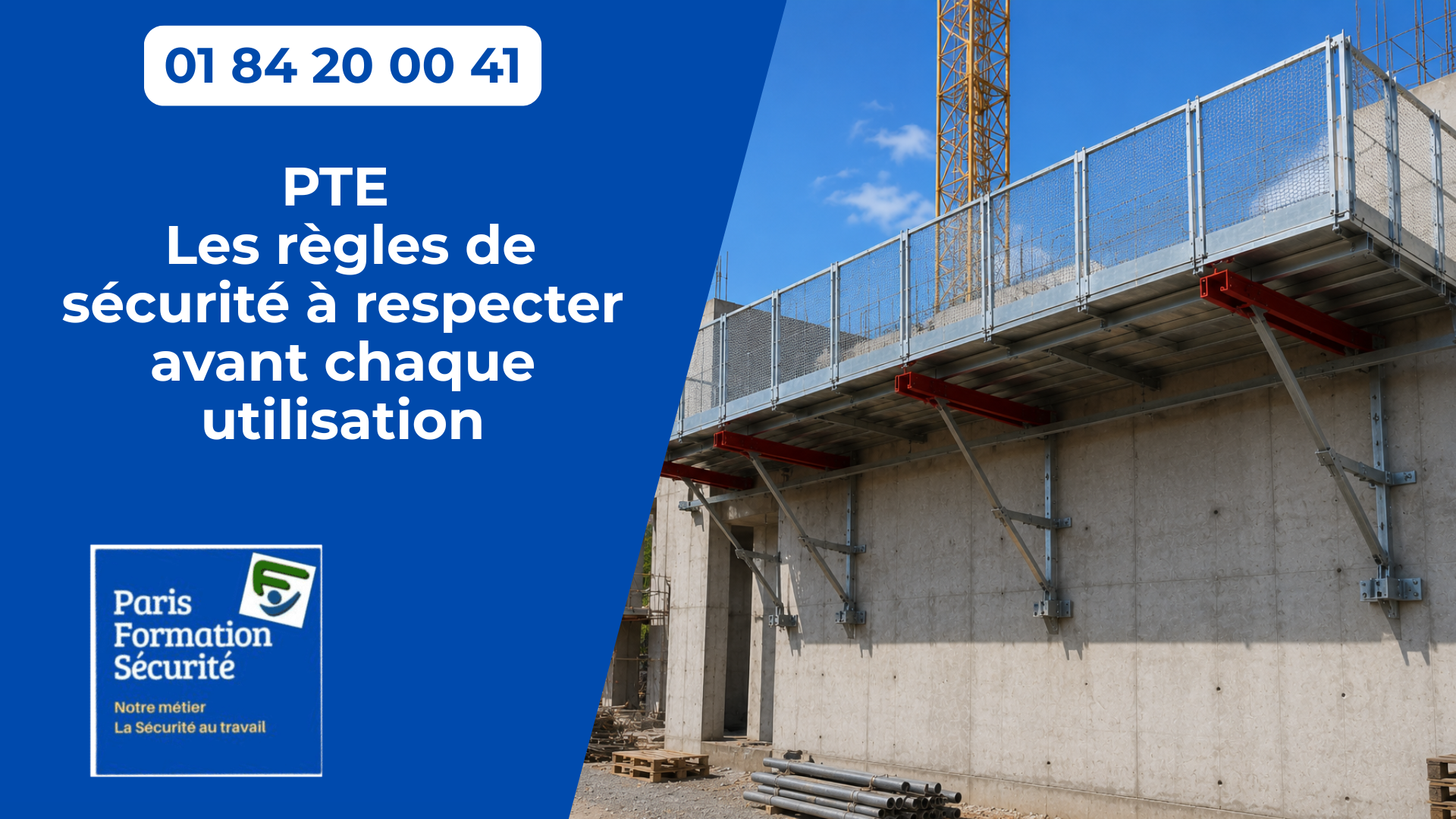 PTE : les règles de sécurité à respecter avant chaque utilisation